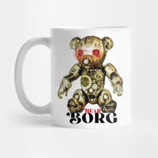 Bear Borg (Gold Cyborg Teddy Bear)) Mug